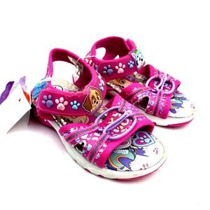 Paw Patrol Sandals Size 7 Girls Light Up Shoes Pink Children Kids Footwear